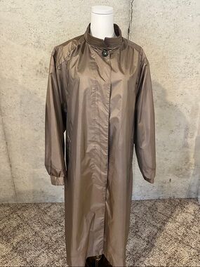 Vintage Windsor Bay Taupe Minimalist Trench Coat | Quiet Luxury | Plus Size 22WP